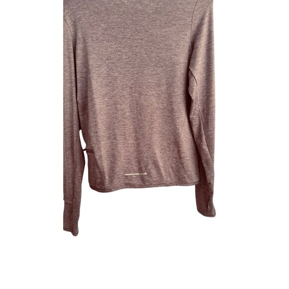 NWT Nike Womens Small Dri-Fit Long Sleeve Heathered Maroon Top - Picture 11 of 14